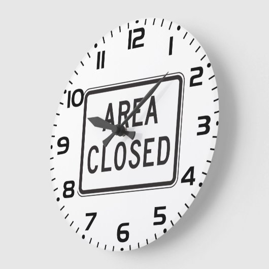 Gebied Gesloten teken Waarschuwing Beperkte zone Grote Klok (Hoek)