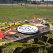 Gebied Gesloten teken Waarschuwing Beperkte zone Papieren Bordje