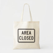 Gebied Gesloten teken Waarschuwing Beperkte zone Tote Bag (Voorkant)