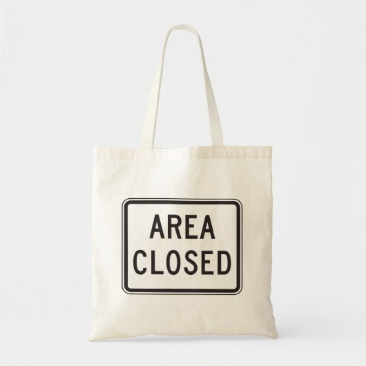 Gebied Gesloten teken Waarschuwing Beperkte zone Tote Bag (Voorkant)