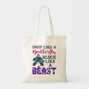 Gebied Hockey Goalie blokkeert als een beest Tote Bag