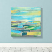 Gebied I gefragmenteerd Canvas Afdruk (Insitu (Houten vloer))