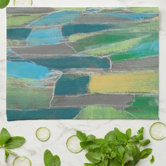 Gebied I gefragmenteerd Theedoek (Gevouwen)