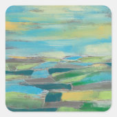 Gebied I gefragmenteerd Vierkante Sticker (Voorkant)