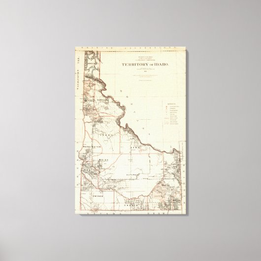 Gebied Idaho Canvas Afdruk (Voorkant)