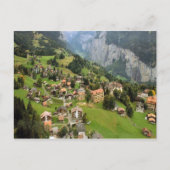Gebied in het bergdorp Jungfrau Briefkaart (Voorkant)