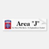 Gebied J Bumpersticker (Voorkant)