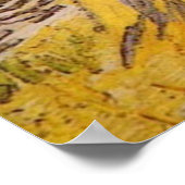 Gebied met Stacks of Wheat by Van Gogh Poster (Hoek)