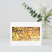 Gebied met Stacks van Wheat Van Gogh Fine Art Briefkaart (Staand voorkant)