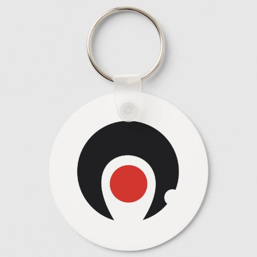 gebied onder de vlag van de prefectuur japan provi sleutelhanger (Voorkant)