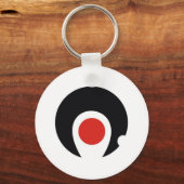 gebied onder de vlag van de prefectuur japan provi sleutelhanger (Voorkant)