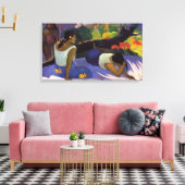 Gebied op Varua Ino - Paul Gauguin Canvas Afdruk (Insitu (Woonkamer))