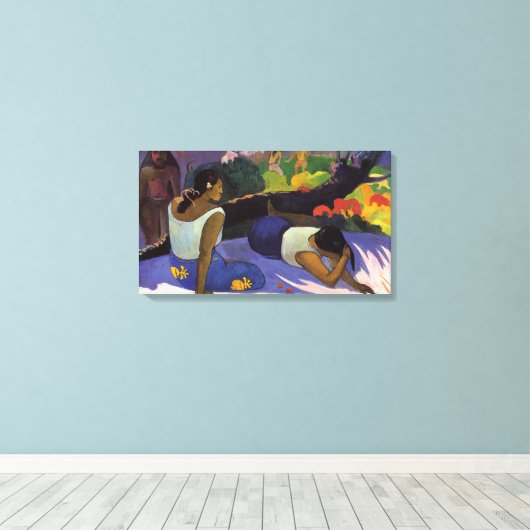 Gebied op Varua Ino - Paul Gauguin Canvas Afdruk (Insitu (Houten vloer))