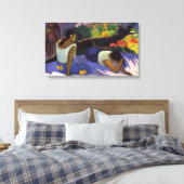 Gebied op Varua Ino - Paul Gauguin Canvas Afdruk (Insitu (Slaapkamer))