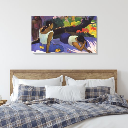 Gebied op Varua Ino - Paul Gauguin Canvas Afdruk (Insitu (Slaapkamer))