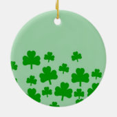 Gebied Shamrocks-Ornament Keramisch Ornament (Achterkant)