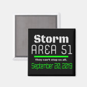 Gebied storm 51 september 2019 magneet (Voorkant / Achterkant)