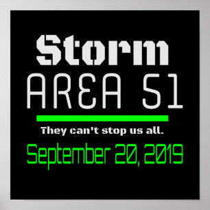 Gebied storm 51 september 2019 poster