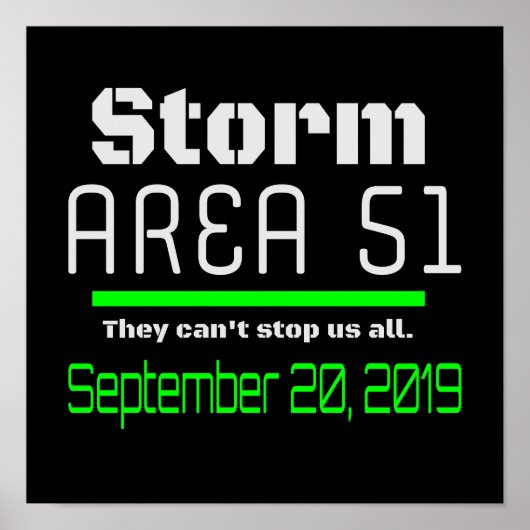 Gebied storm 51 september 2019 poster (Voorkant)