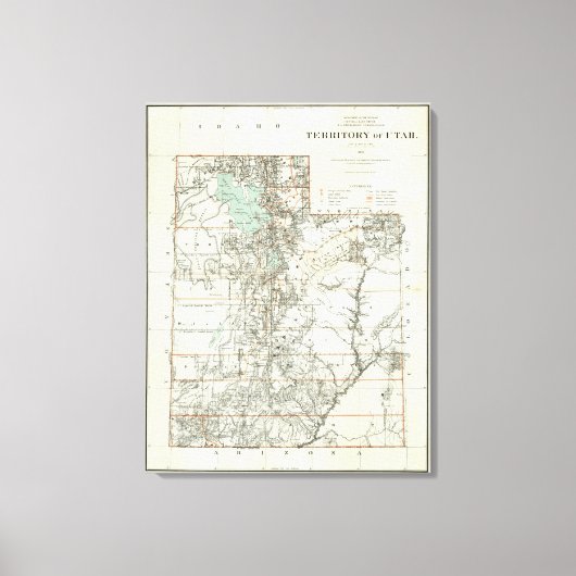 Gebied Utah 2 Canvas Afdruk (Voorkant)