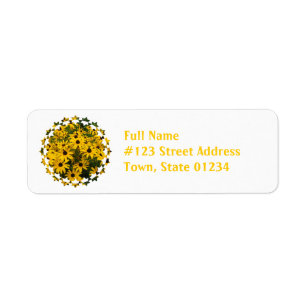 Gebied van Black Eyed Susan Mailing Labels