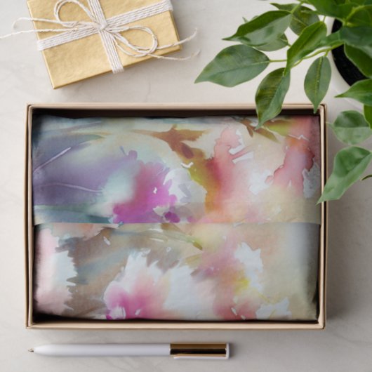 Gebied van Bloemen-Anjer (D) Waterverf Tissuepapier (Geschenk)