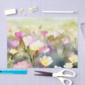 Gebied van Bloemen-Avond Primrose (C) Waterverf Tissuepapier (Craft)