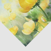 Gebied van Bloemen-Buttercups (B) Waterverf Tissuepapier (Detail)