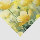 Gebied van Bloemen-Buttercups (C) Waterverf Tissuepapier (Detail)