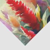 Gebied van Bloemen-Celosia (C) Waterverf Tissuepapier (Detail)