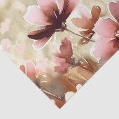 Gebied van Bloemen-Chocolade Kosmos (A) Waterverf Tissuepapier (Detail)