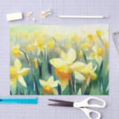 Gebied van Bloemen-Daffodil (A) Waterverf Tissuepapier (Craft)