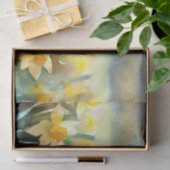 Gebied van Bloemen-Daffodil (B) Waterverf Tissuepapier (Geschenk)