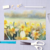 Gebied van Bloemen-Daffodil (B) Waterverf Tissuepapier (Craft)
