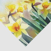 Gebied van Bloemen-Daffodil (D) Waterverf Tissuepapier (Detail)