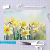Gebied van Bloemen-Daffodil (D) Waterverf Tissuepapier (Craft)