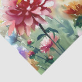 Gebied van Bloemen-Dahlia (C) Waterverf Tissuepapier (Detail)