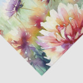 Gebied van Bloemen-Dahlia (D) Waterverf Tissuepapier (Detail)