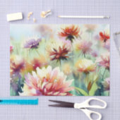 Gebied van Bloemen-Dahlia (D) Waterverf Tissuepapier (Craft)