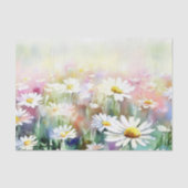 Gebied van Bloemen-Daisy (B) Waterverf Tissuepapier (Voorkant)