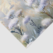 Gebied van Bloemen-Dusty Miller (B) Waterverf Tissuepapier (Detail)