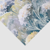 Gebied van Bloemen-Dusty Miller (C) Waterverf Tissuepapier (Detail)