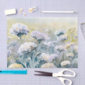 Gebied van Bloemen-Dusty Miller (C) Waterverf Tissuepapier (Craft)