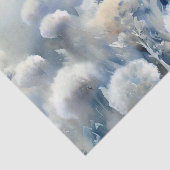 Gebied van Bloemen-Dusty Miller (D) Waterverf Tissuepapier (Detail)