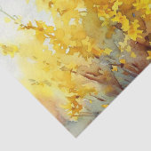 Gebied van Bloemen-Forsythia (C) Waterverf Tissuepapier (Detail)