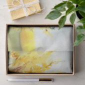 Gebied van Bloemen-Forsythia (C) Waterverf Tissuepapier (Geschenk)