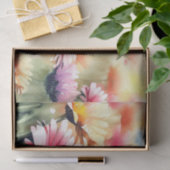 Gebied van Bloemen-Gerbera Daisy (B) Waterverf Tissuepapier (Geschenk)