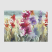 Gebied van Bloemen-Gladiolus (C) Waterverf Tissuepapier (Voorkant)