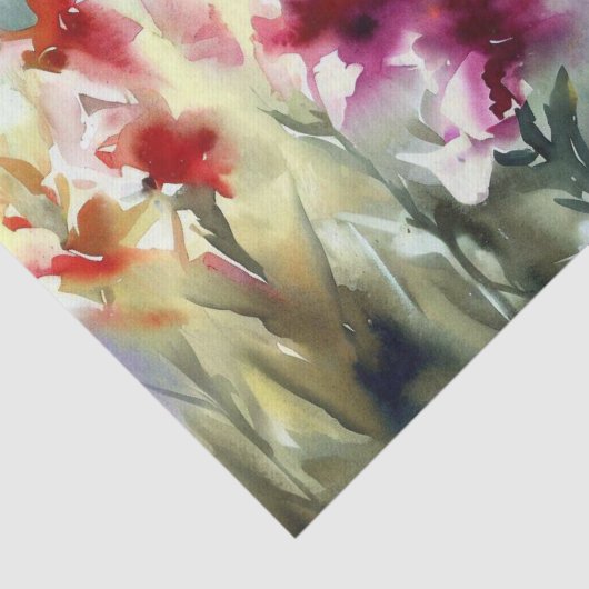 Gebied van Bloemen-Gladiolus (C) Waterverf Tissuepapier (Detail)