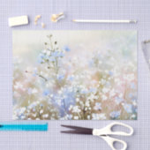 Gebied van Bloemen-Gypsophila (C) Waterverf Tissuepapier (Craft)